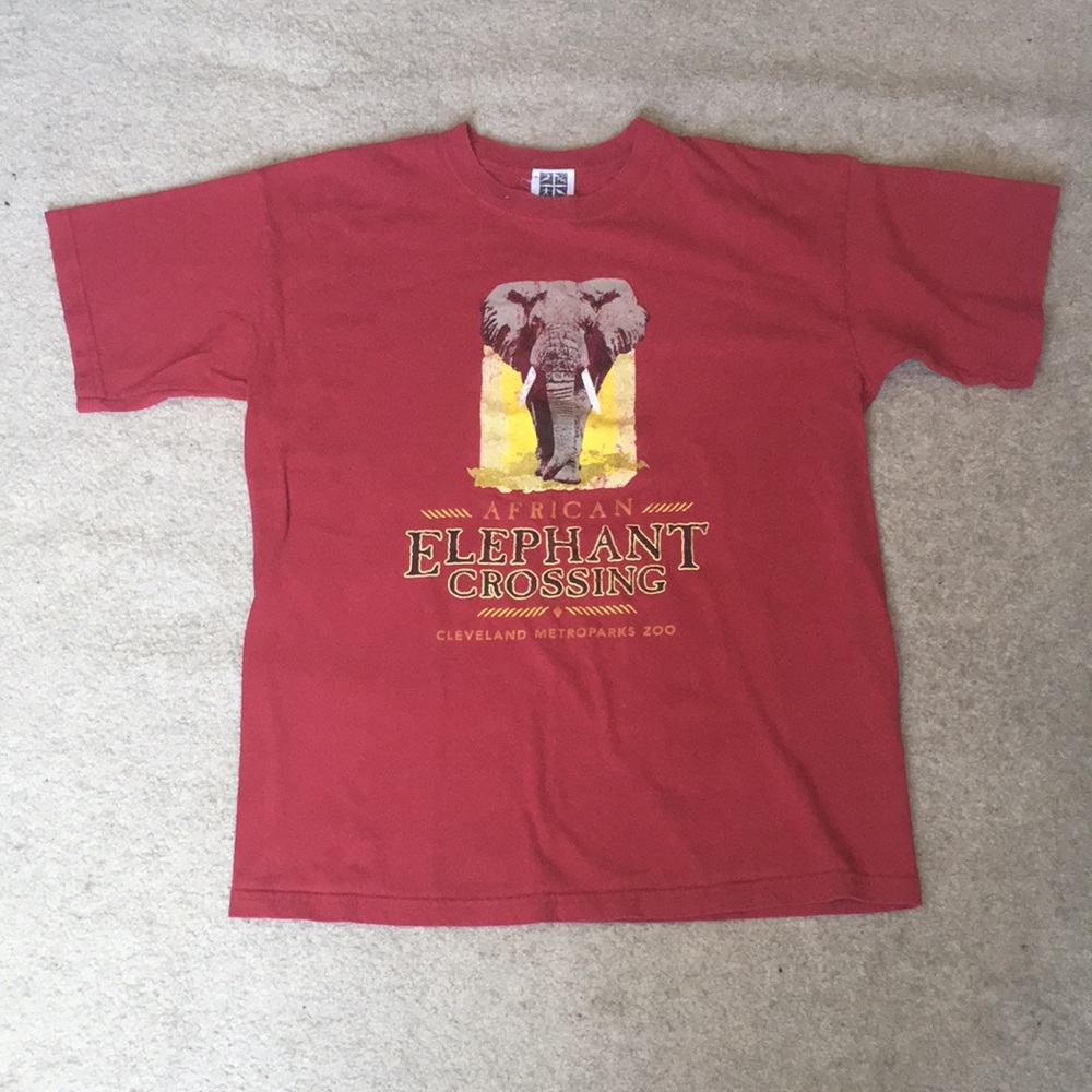 Cleveland Metroparks Zoo Red Elephant T-Shirt